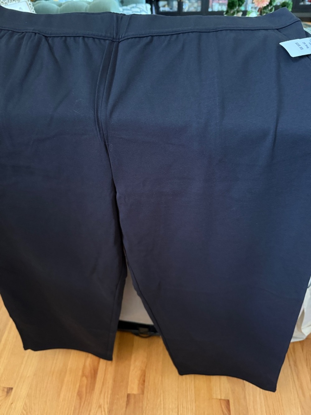 L.L. Bean Navy Ponte Straight-Leg Pants